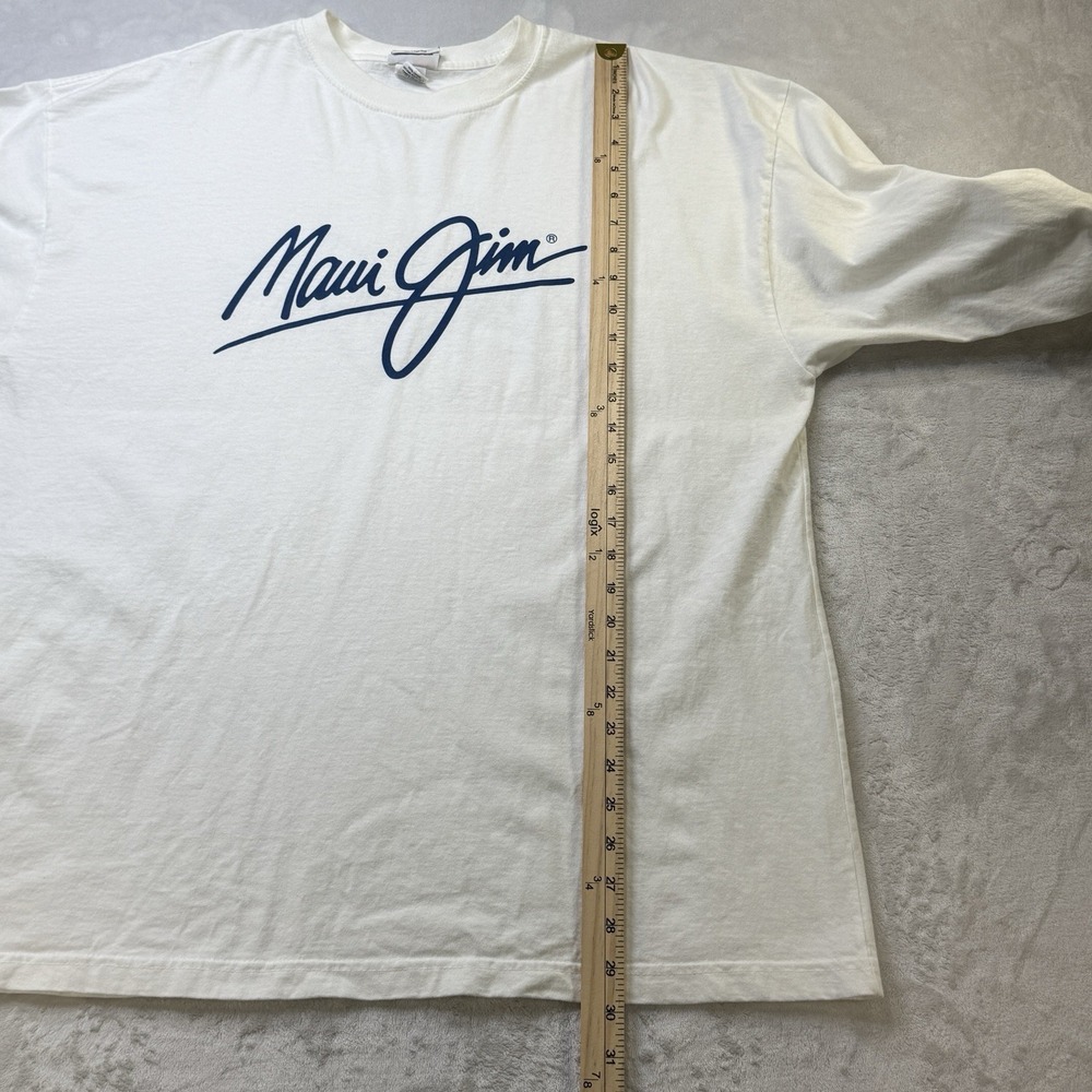 Vintage Maui Jim Sunglasses Shirt USA Made Graphic Logo L Surf Tee - Picture 6 of 11